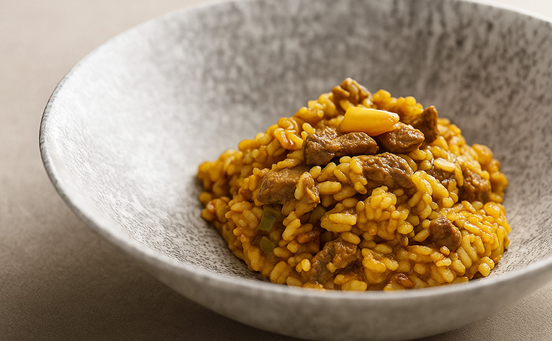 arroz meloso de presa ibérica