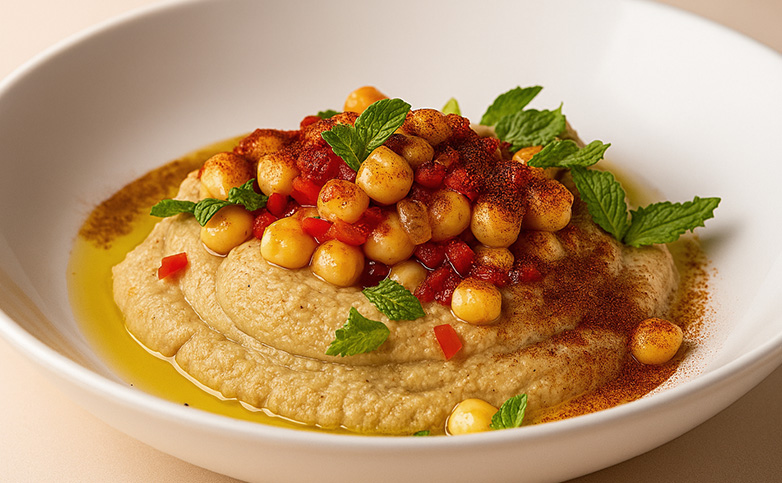 hummus de berenjena fácil y casero