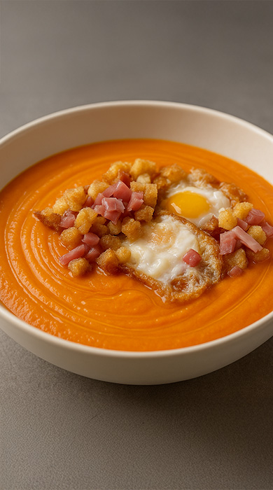 Salmorejo de tomates asados