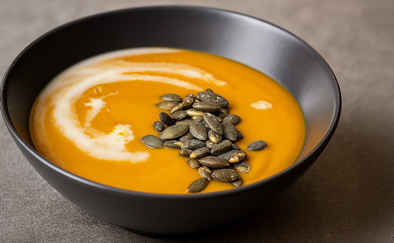 receta fácil de crema de calabaza saludable y vegana