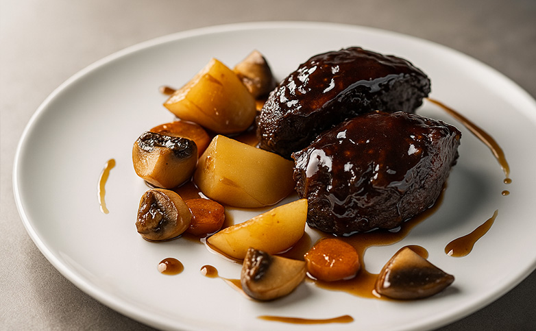 carrillera de cerdo ibérica al vino tinto paso a paso