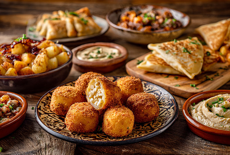 Entrantes rápidos y ligeros