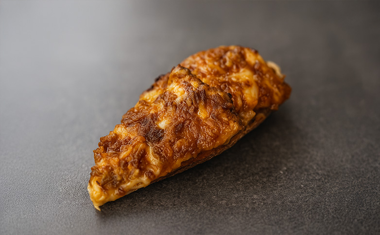 tortilla vaga de pollo bbq sobre tosta fácil y rápida