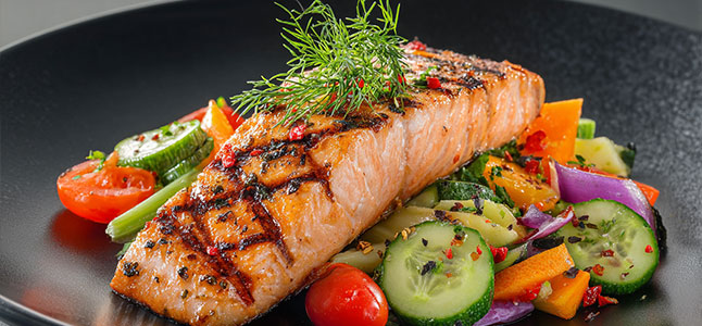 salmón a la plancha