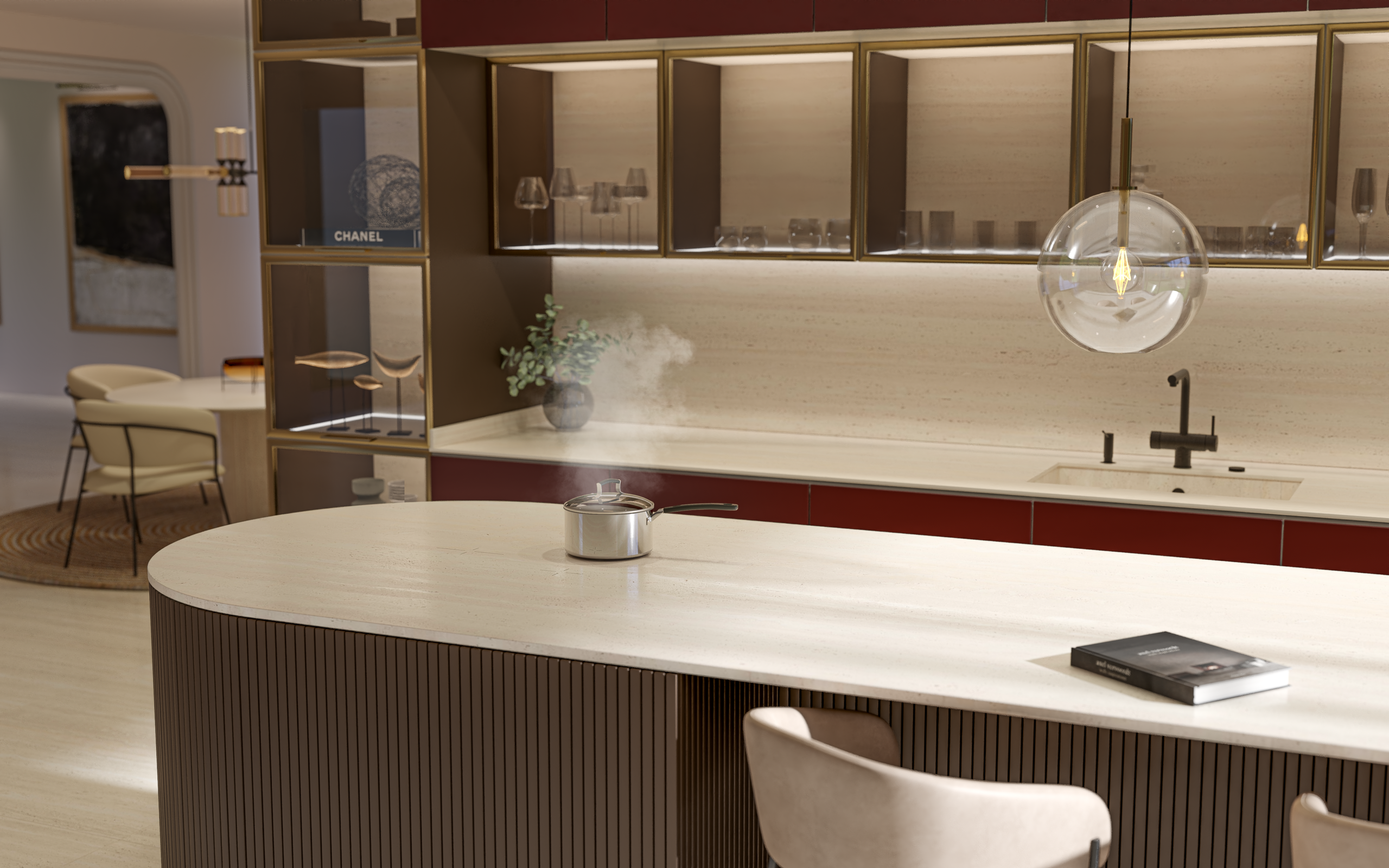 Travertino Ivory: color para tu cocina